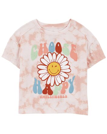SMILEY® Boxy Fit Tie-dye Graphic Tee, 