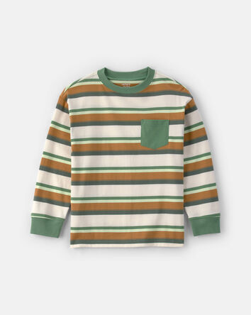 Boys Striped Long-Sleeve T-Shirt- Multi, 