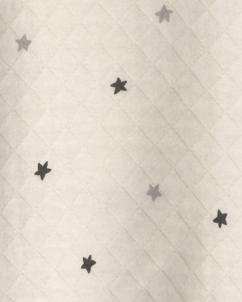 Baby Girl 2-Piece Star Long-Sleeve Top & Pant Set - Cream/Grey, image 3 of 5 slides