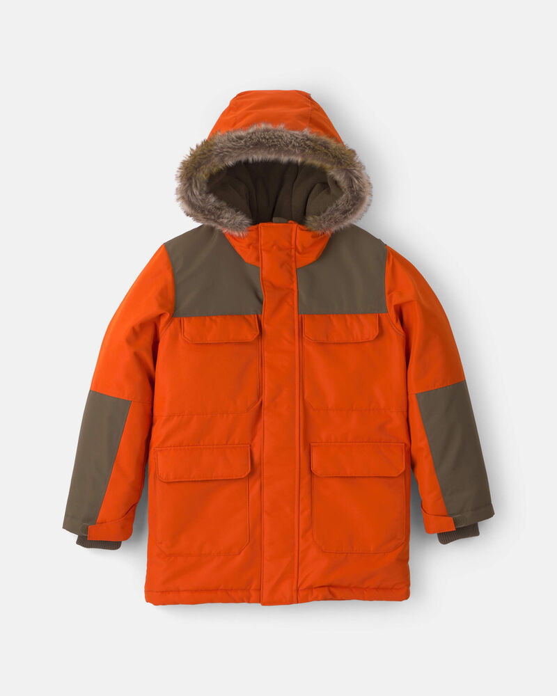 Gar&ccedil;ons - Manteau d&rsquo;hiver - Orange, image 1 sur 6 diapositives