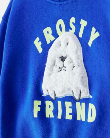 Baby Boy Seal Pullover Sweatshirt - Blue, 