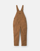 Adult Twill Overalls - Brown, image 1 of 4 slides