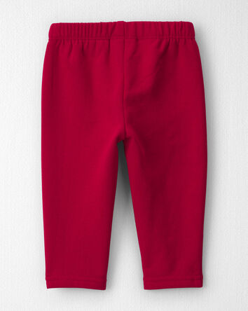 B&eacute;b&eacute; fille - Emballage 2 leggings en molleton faits avec du coton biologique, 