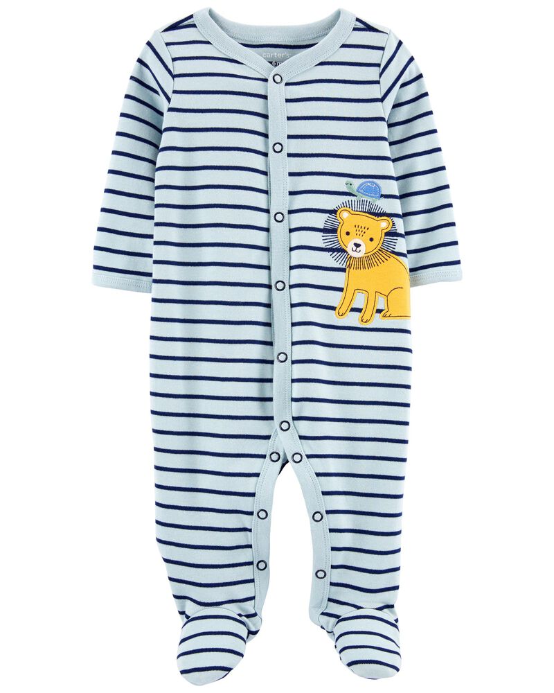 Blue Lion Snap-Up Cotton Sleep & Play Pyjamas | carters.com