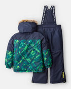 Boys 2-Piece Taslan Snowsuit Set - Green, image 2 of 13 slides