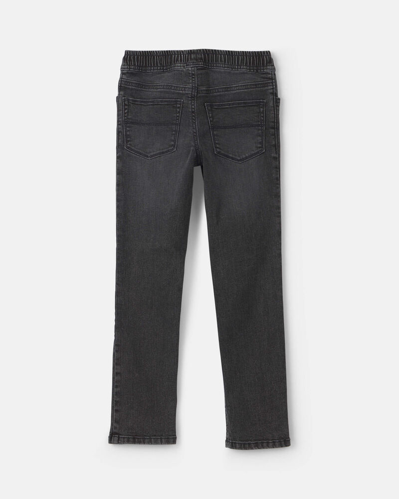 Boys Tapered Denim Jeans - Black, image 2 of 5 slides