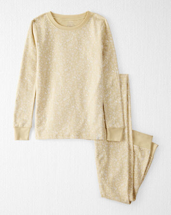 Kid Floral Print Organic Cotton 2-Piece Pyjamas, 