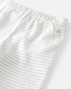 B&eacute;b&eacute; - Emballage de 2 pantalons &agrave; pieds en coton c&ocirc;tel&eacute; certifi&eacute; biologique , image 2 sur 4 diapositives