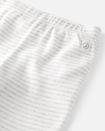 B&eacute;b&eacute; - Emballage de 2 pantalons &agrave; pieds en coton c&ocirc;tel&eacute; certifi&eacute; biologique , 