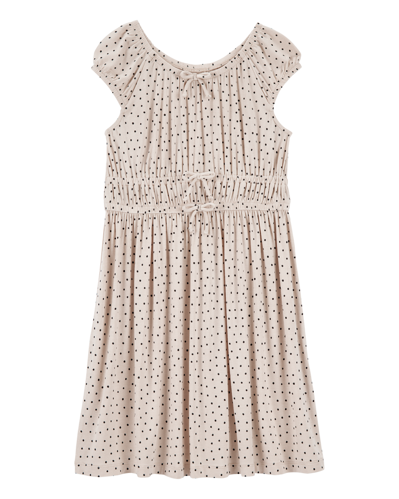 Jeune Robe en viscose à pois, image 1 sur 4 diapositives