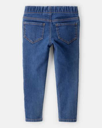 Enfant en bas &acirc;ge Jeans de coupe fuseau &agrave; d&eacute;lavage bleu, 