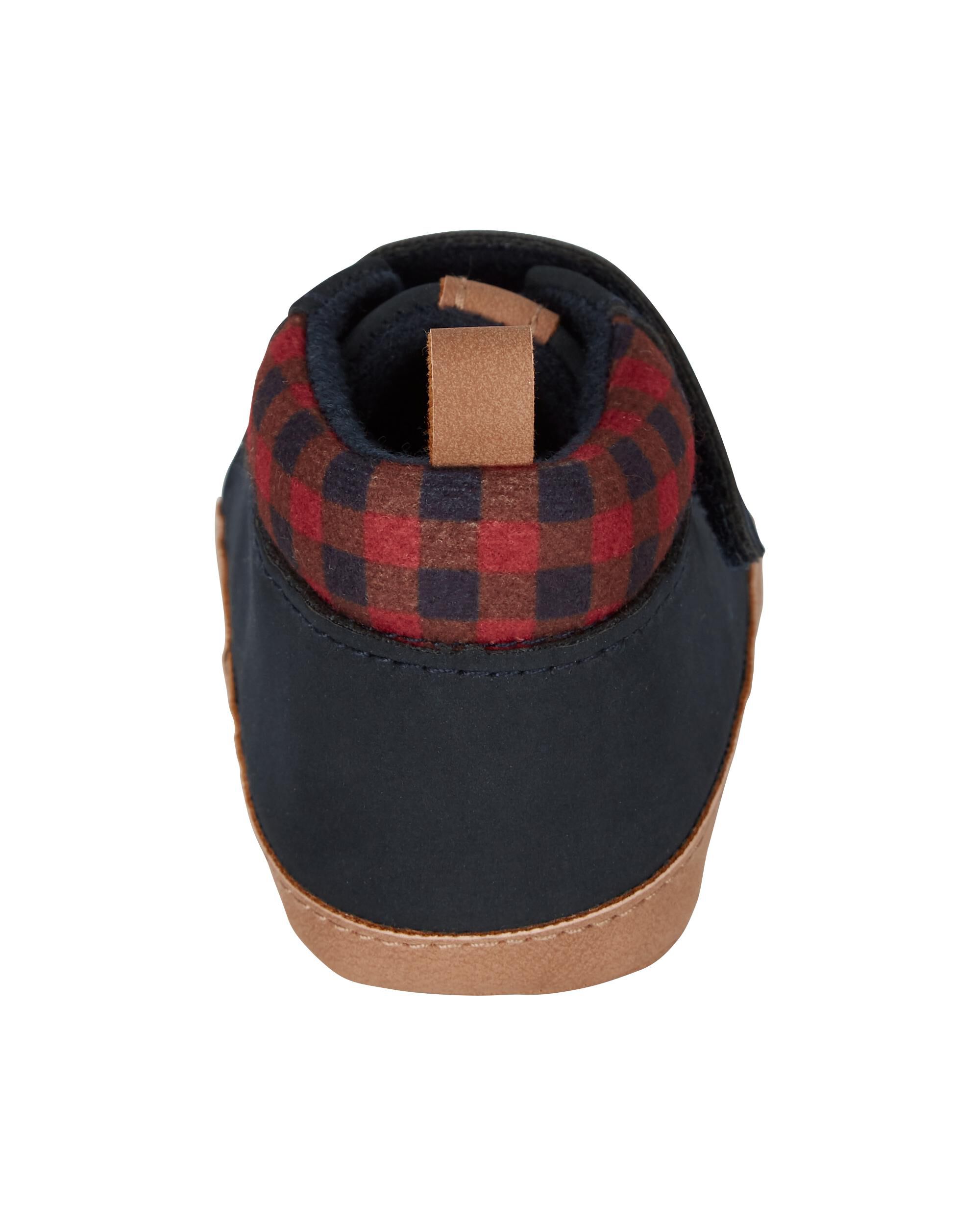 Plaid slip on hot sale