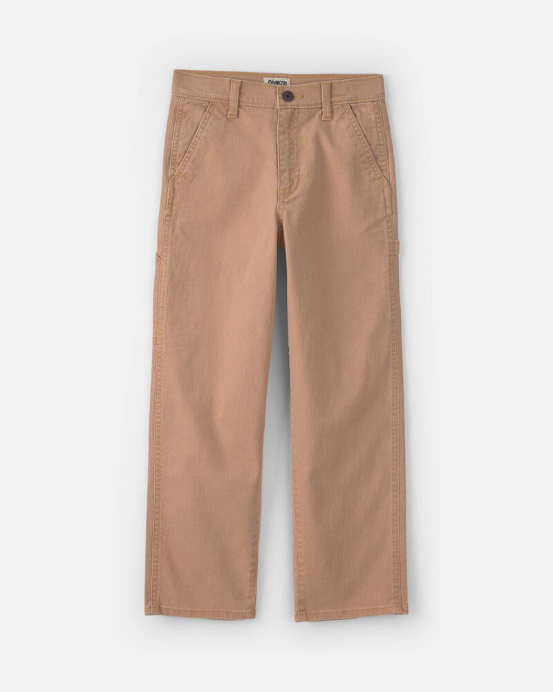 Boys Straight-Leg Pants - Khaki, image 1 of 4 slides