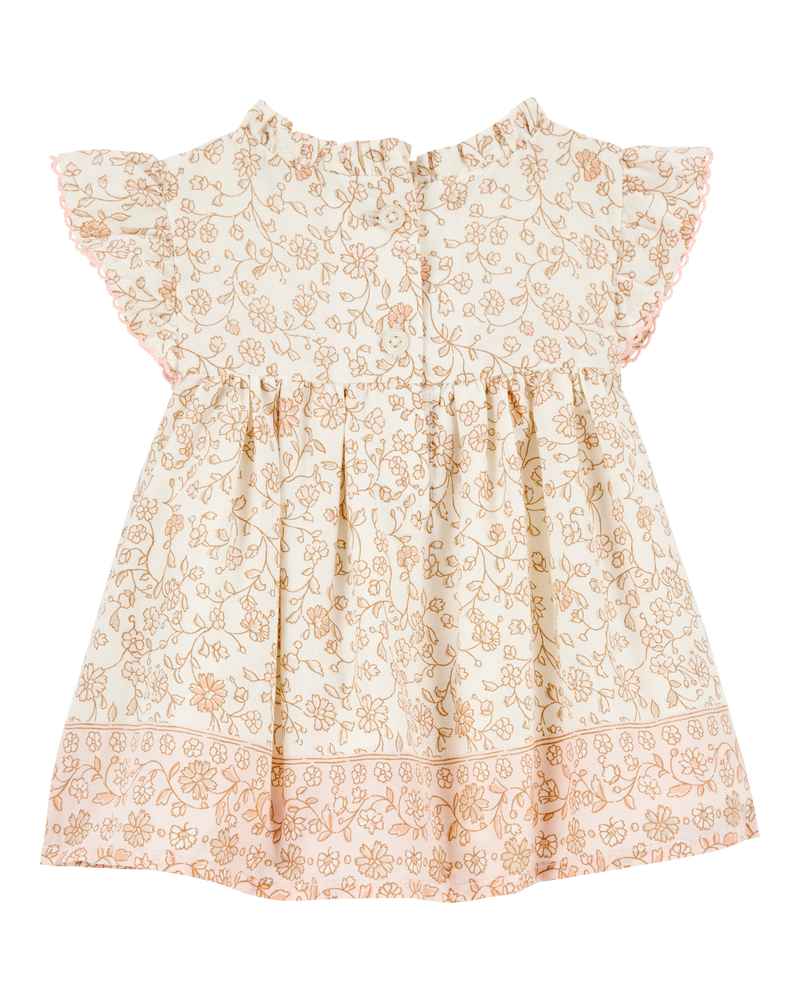 Bébé Ensemble 2 pièces haut à fleurs et short - Crème, image 2 sur 5 diapositives