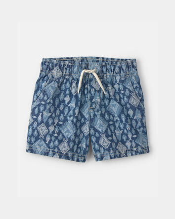 Tout-petit gar&ccedil;on - Short &agrave; cordon de serrage &agrave; motif poisson - Bleu, 