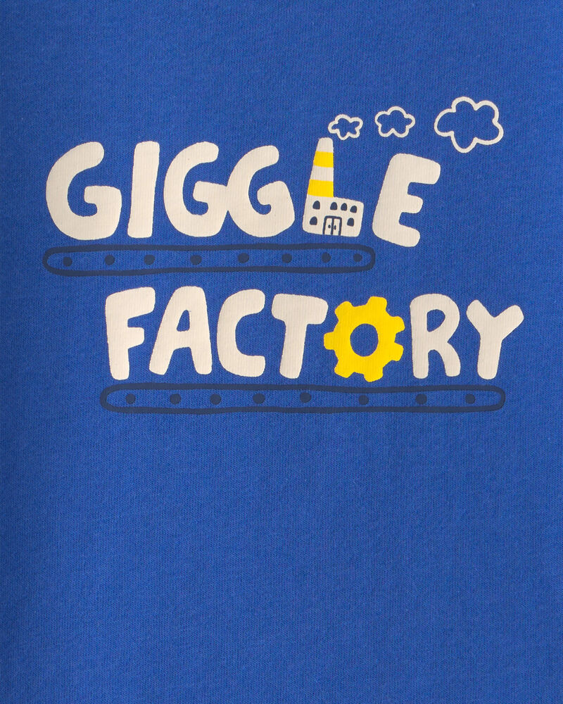 B&eacute;b&eacute; gar&ccedil;on - Cache-couche manches longues &agrave; imprim&eacute; &laquo;Giggle Factory&raquo; - Bleu, image 2 sur 2 diapositives