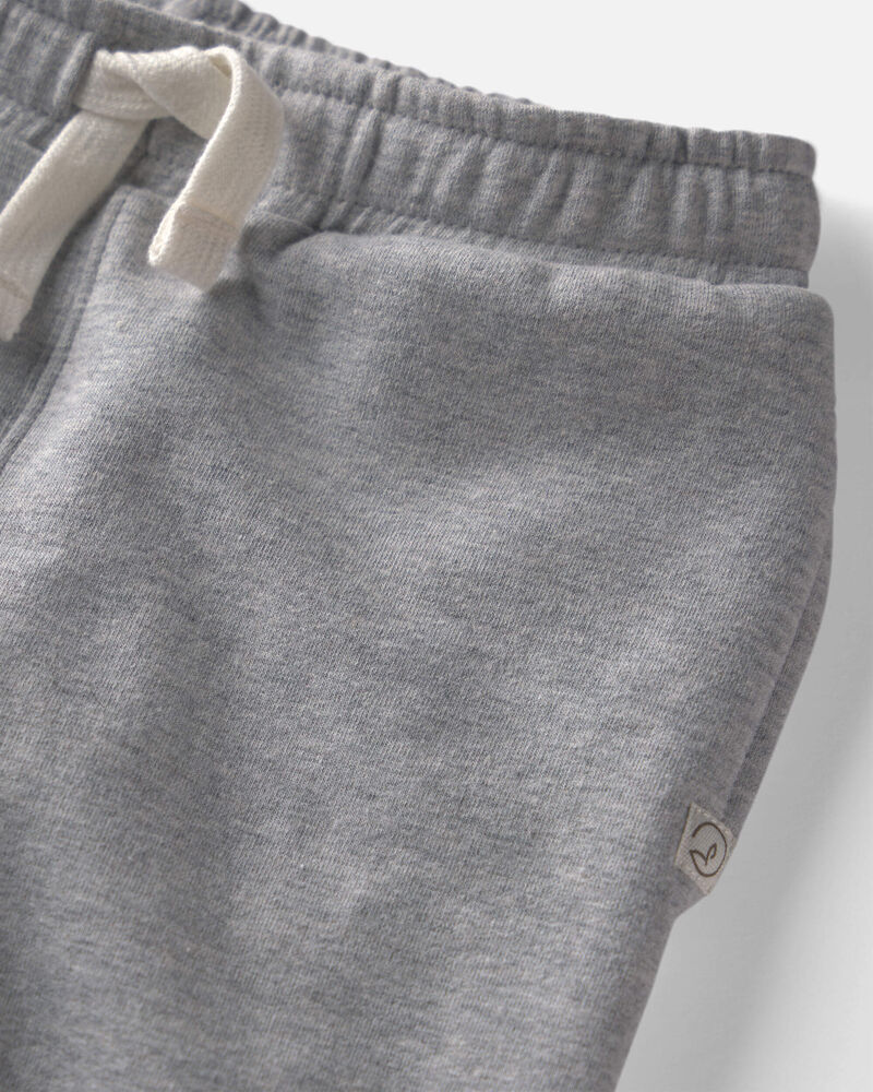 Tout-petit - Emballage de 2 pantalons de jogging en jersey bouclette de coton biologique, image 3 sur 5 diapositives