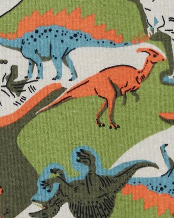 1-Piece Dinosaur 100% Snug Fit Cotton Footie Pyjamas, 