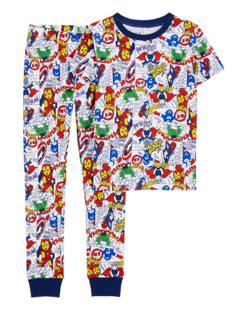 Kid 2-Piece Marvel 100% Snug Fit Cotton Pyjamas, 