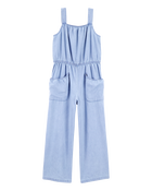 Filles - Combinaison en denim emblématique - Bleu, image 1 sur 3 diapositives