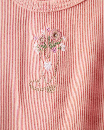 Bébé fille - Haut à manches courtes en coton Cowgirl Boot - Rose, 