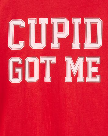 Adult Valentine's Day Cupid Got Me Jersey Tee, 