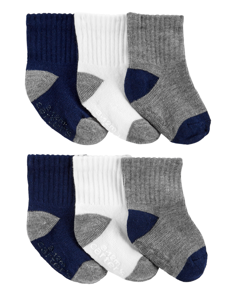 Toddler 6-Pack Crew Socks, image 1 of 2 slides