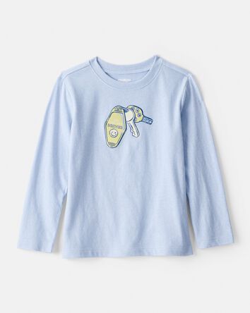 Toddler Boy Car Keys Graphic Tee - Blue, 