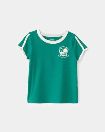 Toddler Girl 'Laughter & Smiles' Top - Green, 