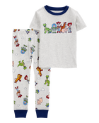Toddler Toy Story Snug Fit Cotton 2-Piece Pyjamas - Heather, image 1 of 3 slides