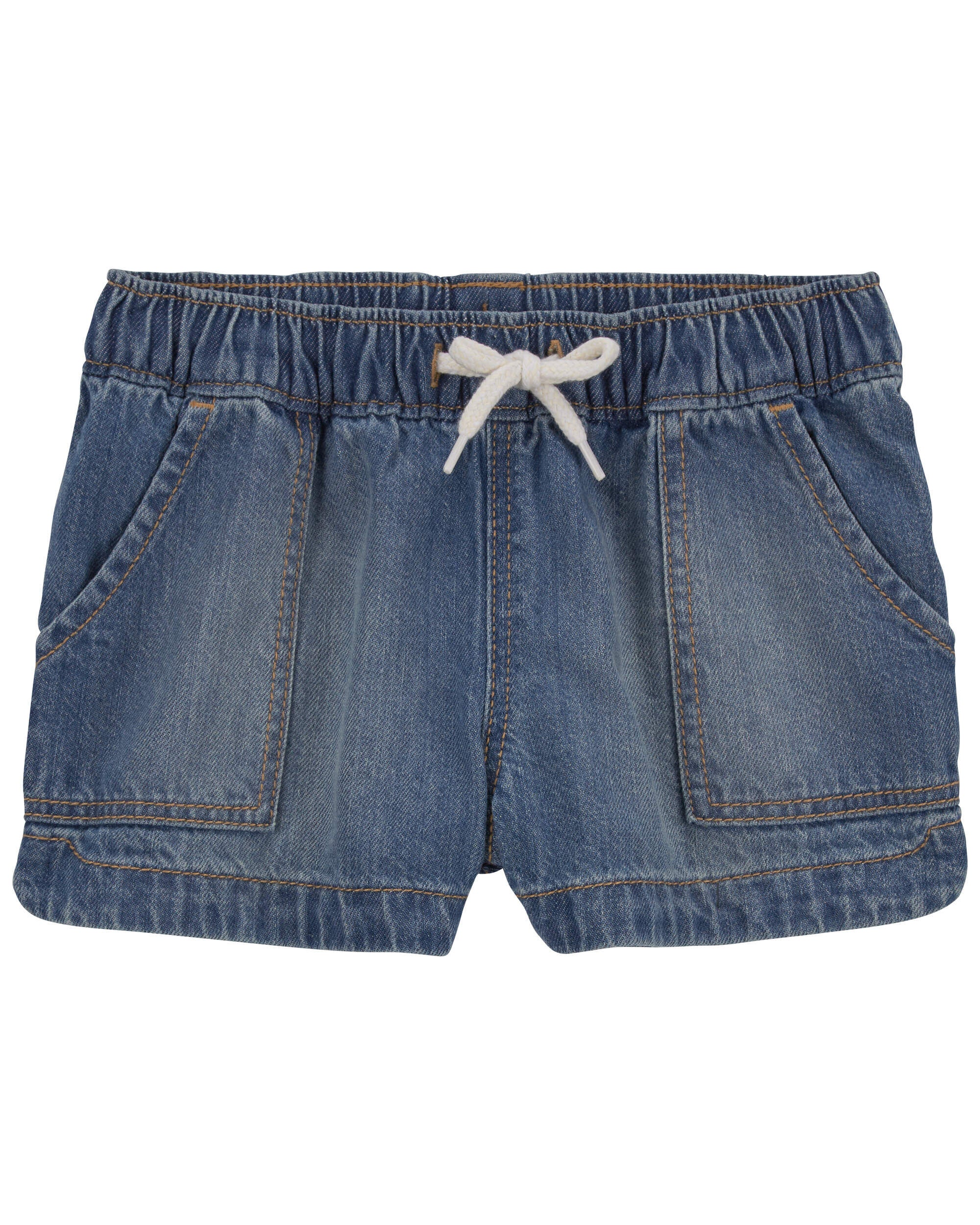 Dark Wash Denim Drawstring Sun Shorts Carter s Oshkosh Canada
