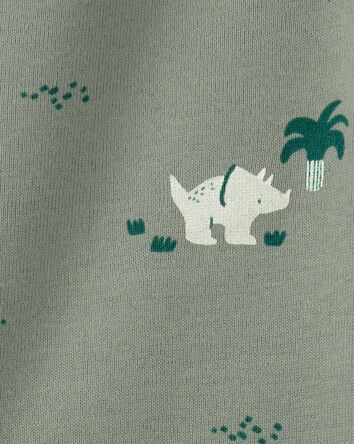 B&eacute;b&eacute; gar&ccedil;on - Ensemble 3 pi&egrave;ces pantalon et cache-couches &agrave; imprim&eacute; dinosaure - Vert, 