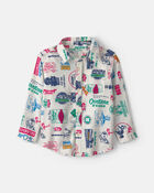 Toddler Boy Logo Long-Sleeve Button-Down Shirt, image 1 of 3 slides