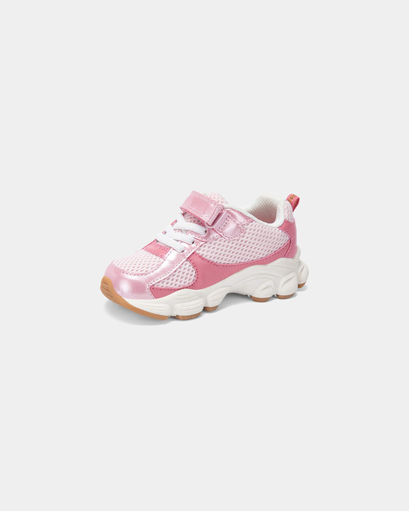 Tout-petit fille - Espadrilles &agrave; effet m&eacute;tallique - Rose, image 6 sur 6 diapositives