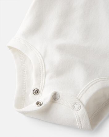3-Pack Organic Cotton Rib Bodysuits, 