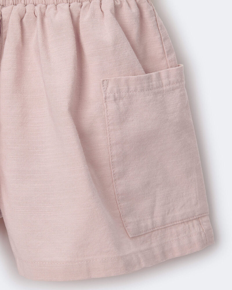 Toddler Girl Swing Short with Pockets - Rose, image 7 of 7 slides