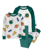 Toddler 4-Piece Sports 100% Snug Fit Cotton Pyjamas, image 1 of 4 slides