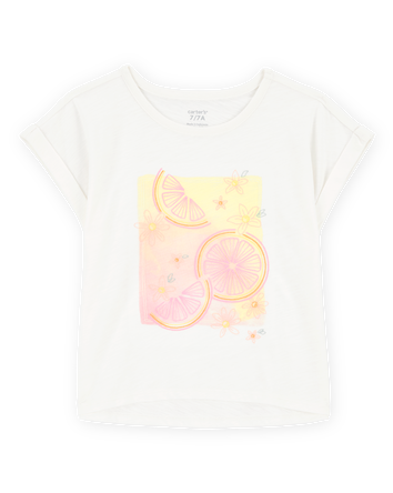 Kid Lemon Short-Sleeve Fashion Top - Cream, 