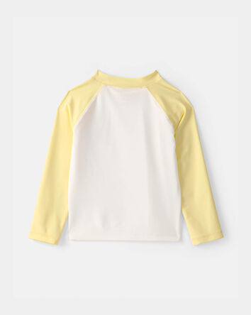 Toddler Boy Lemon Long-Sleeve Rashguard - Yellow/White, 