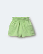 Toddler Girl Swing Short with Pockets - Lime Green, image 3 of 6 slides