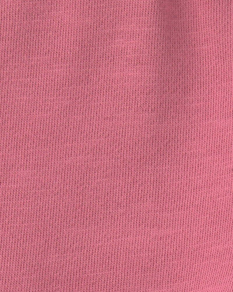 Toddler Girl Organic Cotton French Terry Cargo Pants, image 5 of 6 slides