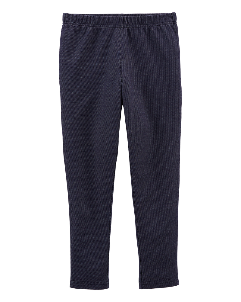 Kid Faux Denim Leggings, image 1 of 3 slides
