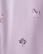 Baby Girl Fairytale 2-Way Zip PurelySoft Sleeper - Purple, image 4 of 8 slides