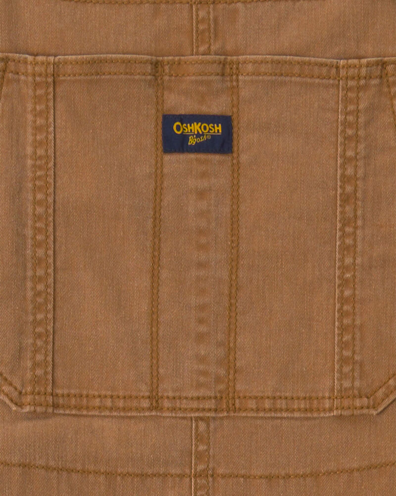 Adult Twill Overalls - Brown, image 3 of 4 slides