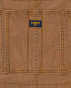 Adult Twill Overalls - Brown, image 3 of 4 slides