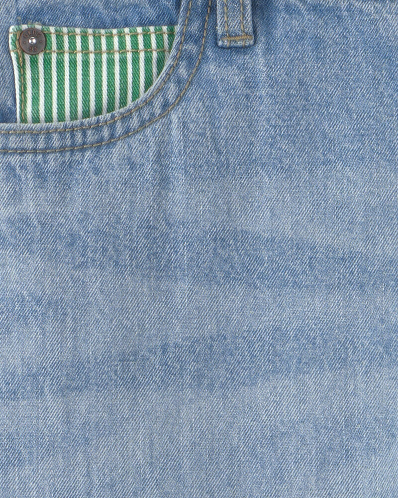 Boys Clover St. Patrick's Day Baggy Jeans - Light Wash, image 3 of 5 slides