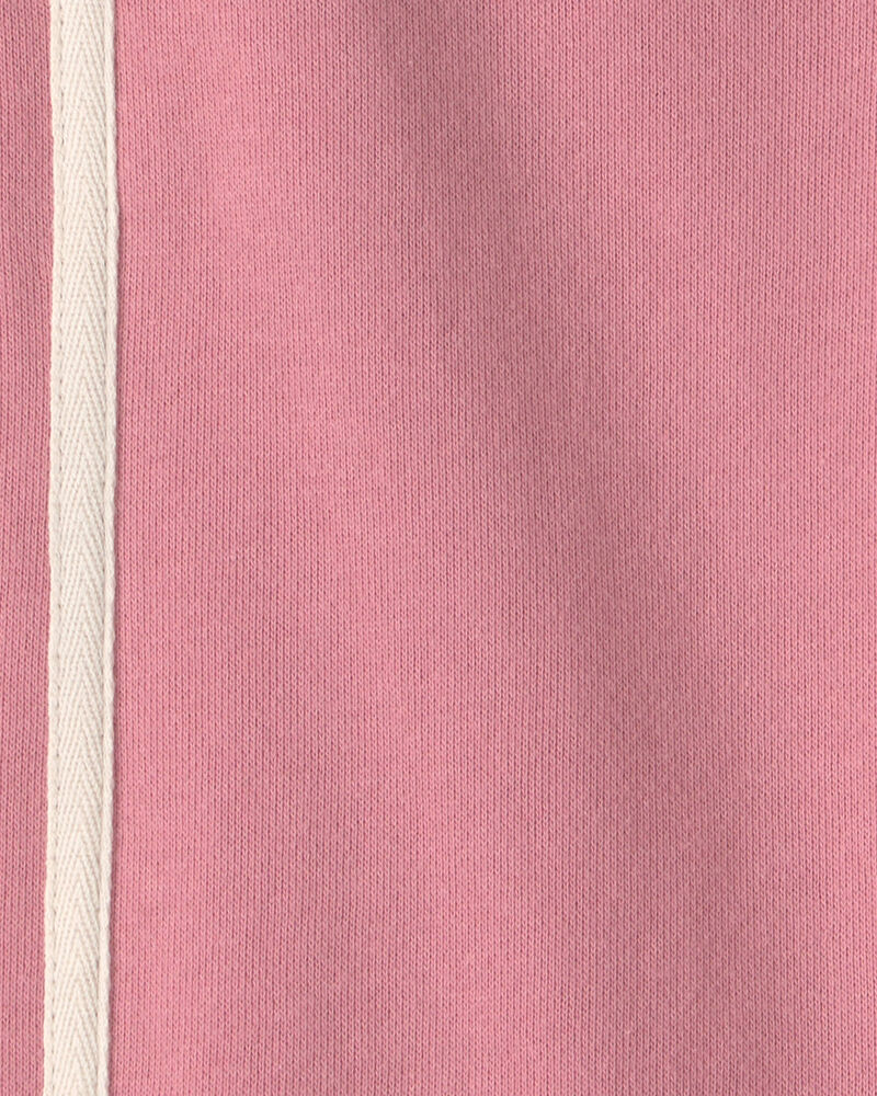 Toddler Girl French Terry Wide-Leg Pants - Pink, image 6 of 7 slides