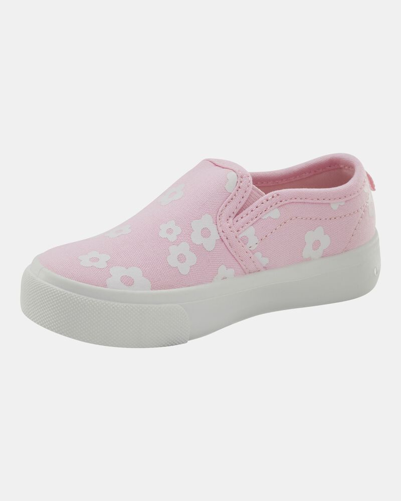 Tout-petit Espadrilles fleuries &agrave; enfiler - Rose, image 7 sur 7 diapositives