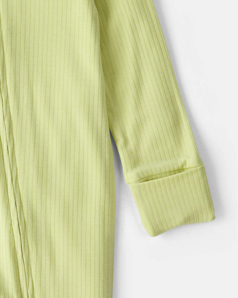 Baby PurelySoft&trade; 2-Way Zip Sleeper - Green, image 3 of 9 slides