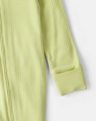 Baby PurelySoft&trade; 2-Way Zip Sleeper - Green, image 3 of 9 slides